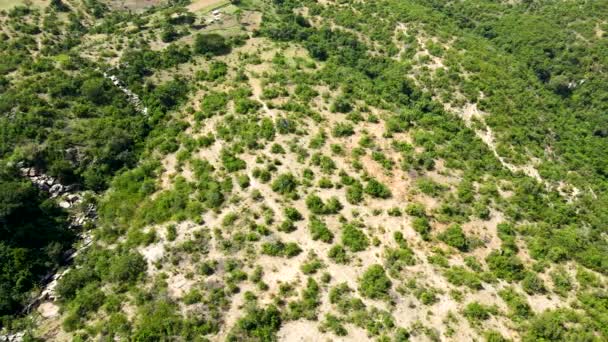 Drohnenaufnahme Von West Pokot North Rift Kenia Grüne Regenzeit Auf — Stockvideo