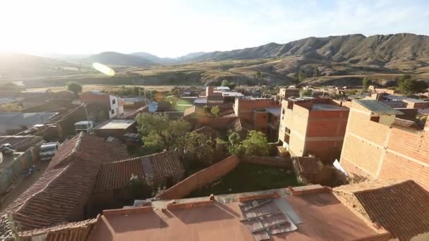 Letecký Pohled Hory Ocuri Andes Bolívii Kde Vidět Mnoho Malých — Stock video