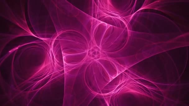 Trippy Dreamy Purple Dimensional Rift Seamless Looping Abstract Fractal Caleidoscopio — Video Stock