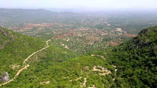 Drone View West Pokot North Rift Kenya Zöld Eső Szezonban — Stock videók