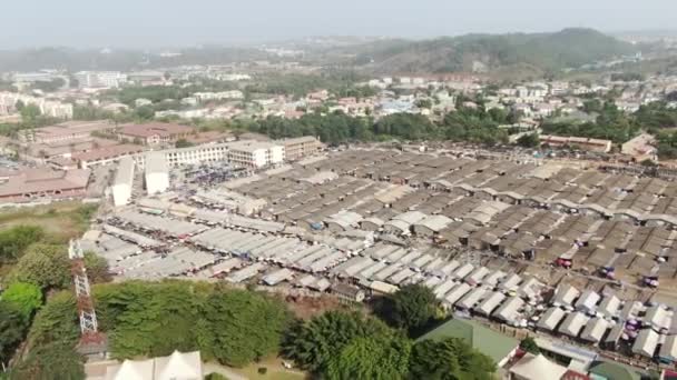 Schuss Auf Den Ultramodernen Markt Von Garki Abuja Nigeria — Stockvideo