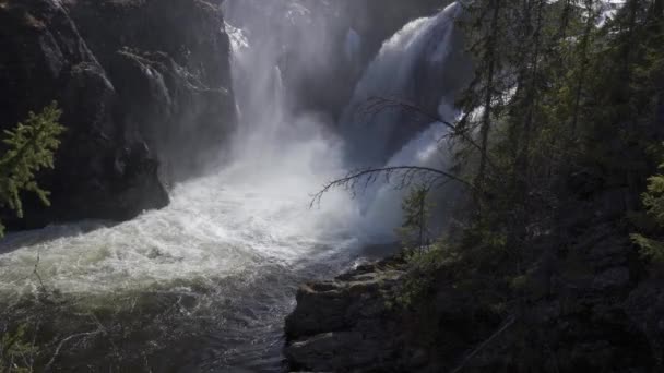 Majestueuze Rjukandefossen Waterval Noorwegen — Stockvideo