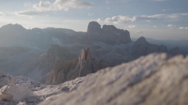Dolomites South Tyrol Shortly Sunrise — Stockvideo