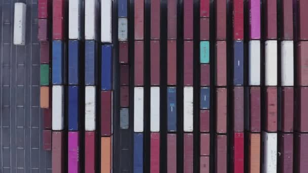 塔科马港胡斯基站的活泼多彩的储物柜 — 图库视频影像