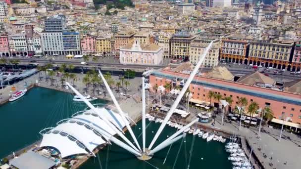 Bellissimo Panorama Genova Leguria Italia — Video Stock