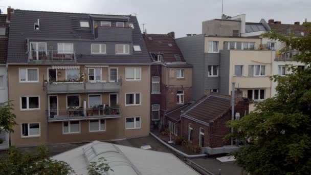 Typische Häuser Der 70Er Und 80Er Jahre Köln 2019 — Stockvideo