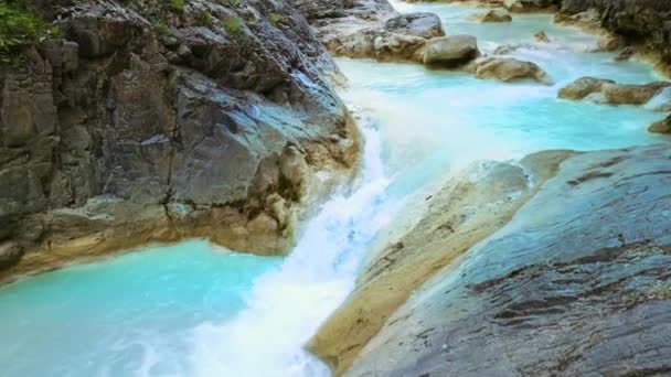 Abenteuer Eine Reise Durch Die Natur Schnelle Wellen Des Flusses — Stockvideo