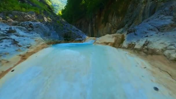 Vue Aérienne Blue Lagoon Seul Endroit Eau Gazeuse Coule Dans — Video