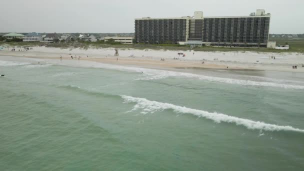 Shell Island Beach Resort Static Aerial Sea — Vídeos de Stock