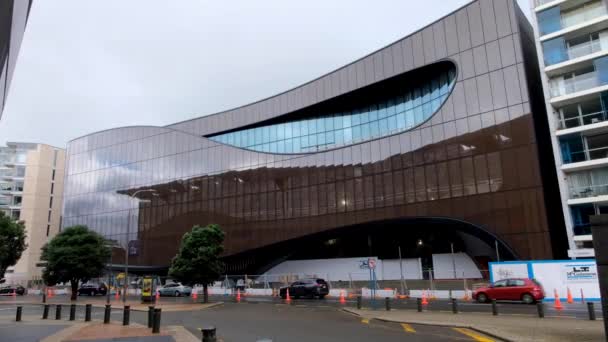 Moderno Edificio Del Centro Convenciones Exposiciones Tkina Wellington Capital Wellington — Vídeos de Stock