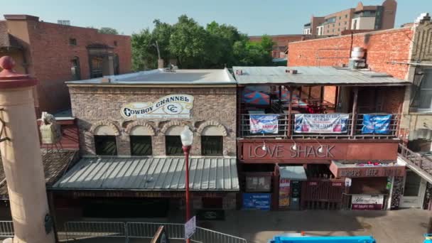 Wild West Salón Restaurante Histórica Región Dallas Fort Worth Atracción — Vídeo de stock