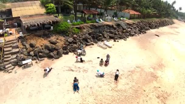 Aerial Fpc Shot Beach Waves Crashing Waves Fpv Drone Shot — Video