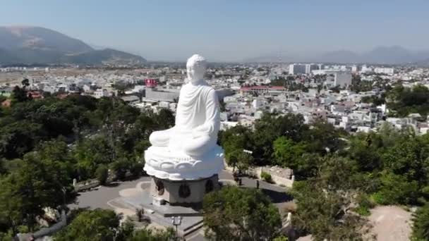 Atração Turística Ponto Religioso Maior Estátua Buda Mundo Templo Long — Vídeo de Stock