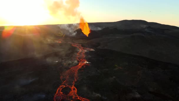 Fagradalsfjall Volcano South West Iceland — Stockvideo