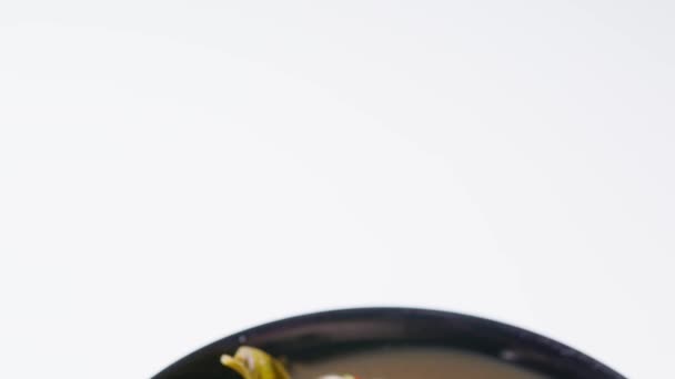 Sarn Food Thailand Curry Champiñones Sopa Champiñones Tailandés Todos Muchos — Vídeo de stock