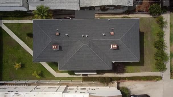 Beautiful Villa Top View See Full Property Streets Cars Parked — Video