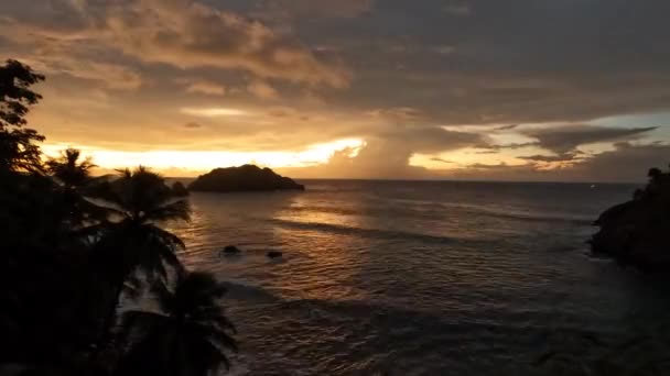 Zeitraffer Bei Sonnenuntergang Archipel Brasilien — Stockvideo