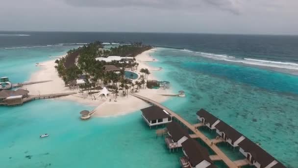 몰디브의 물집들이 상공을 — 비디오