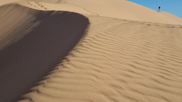 Песчаные Дюны Марокканской Пустыни — стоковое видео