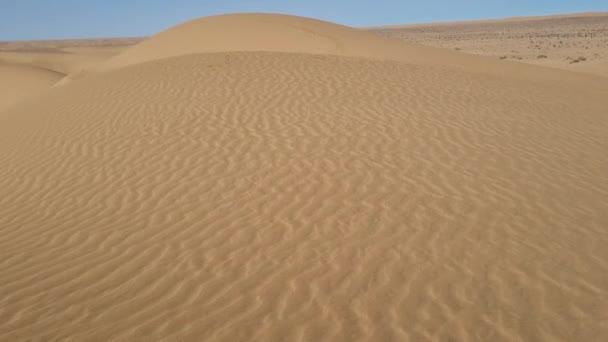 Песчаные Дюны Пустыне Марокко — стоковое видео