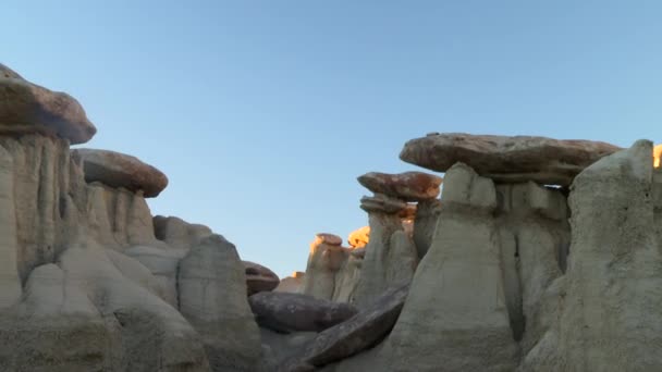 Empty Desert Sandstone Valley Για Sunny Summer Day Στο Νέο — Αρχείο Βίντεο