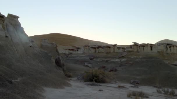 Dolina Shi Sle Pah Dzicz Nowym Meksyku Formacja Piaskowca — Wideo stockowe
