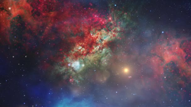 Moving Nebula Clouds Space — Video