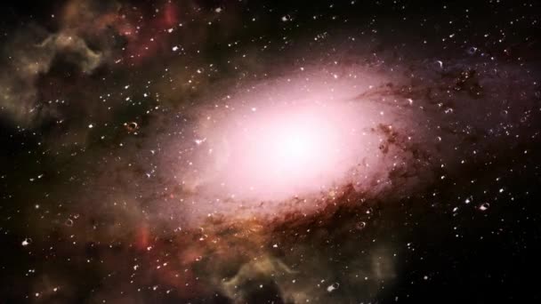 Surface Galaxy Moving Great Space — Video Stock