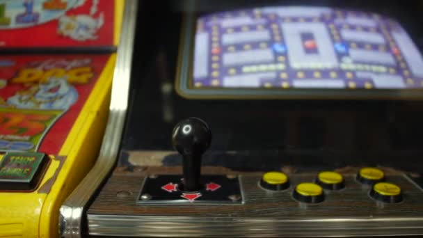 Retro Video Game Arcade Vintage Jamma Cabinet — Stockvideo