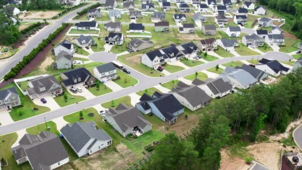 Captura Drones Casas Apartamentos Nuevos — Vídeo de stock