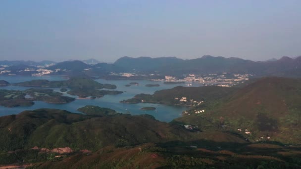Yacht Harbour Sai Kung Hong Kong Aerial Shot Sai Kung — Video