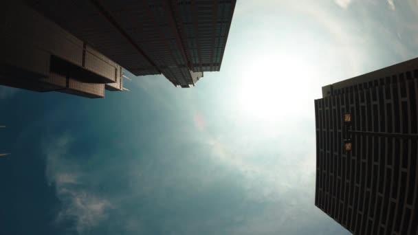 Timelapse Chicago Skyes Scrapers Willies Tower Sears Tower Wide Lense — 비디오