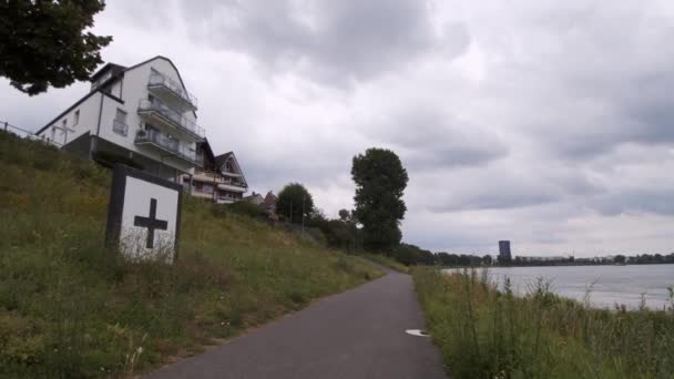 Cologne North Rhine Westphalia Germany Circa 2019 Establisher Shot Bike — Video