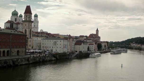 Немецкий Порт Дунае — стоковое видео