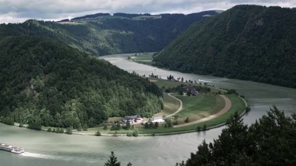 Danube River Germany Ultra Wide View Camera Movement — 비디오