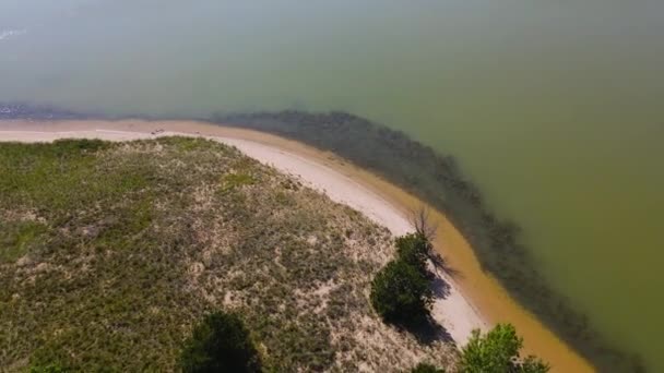 Zejście Pchnięcie Przodu Nad Wodą Akcji Typu Lądowania — Wideo stockowe