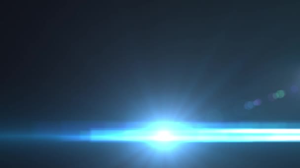 Rapid Blueiish Lens Flares Camera Flashes Blinking Lights Effect — 图库视频影像