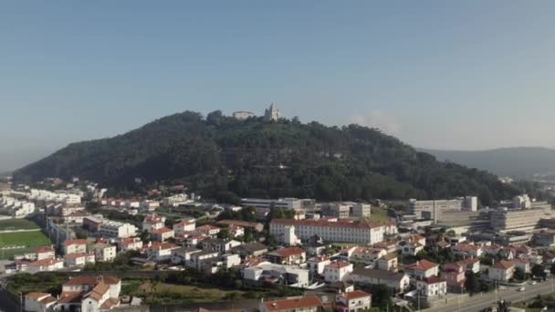 Aerial Shot Beautiful Viana Castelo City North Portugal — ストック動画