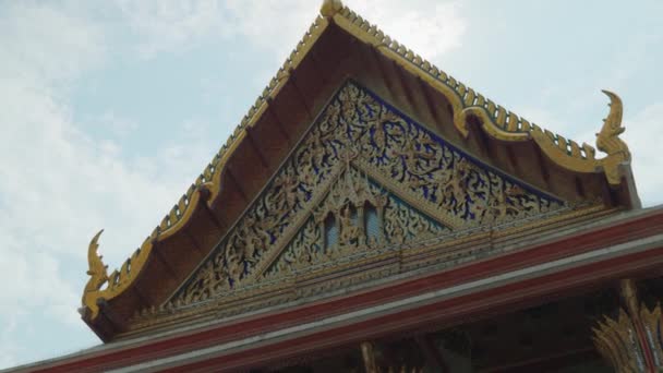 Cinematic Religijne Podróże Malownicze Nagrania Buddyjskiej Świątyni Wat Arun Starym — Wideo stockowe