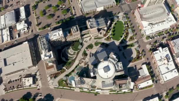 Drone Shot Panning Jack Urban Meeting Place Boise Idaho — 图库视频影像