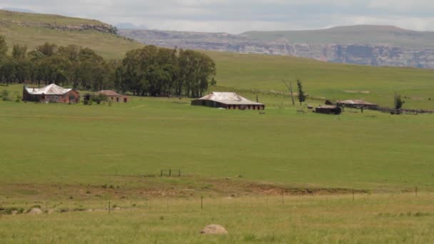 Deserted Old Farms Valley — Vídeos de Stock