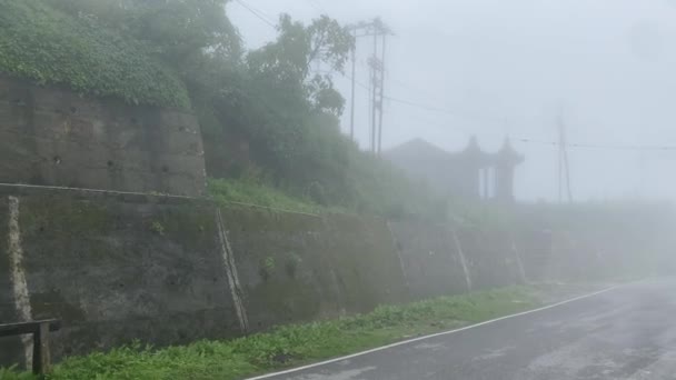 Paesaggi Lava Piccolo Villaggio Darjeeling Una Mattinata Invernale Foddy India — Video Stock