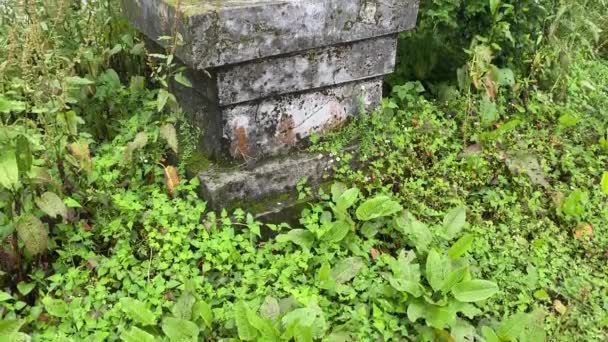 Gompa Auf Ebene Der Nähe Von Lava Indien Schöne Landschaft — Stockvideo