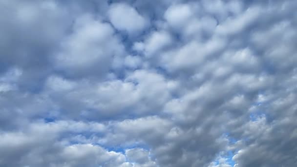 Clouds Timelapse Blue Summer Sky — Video