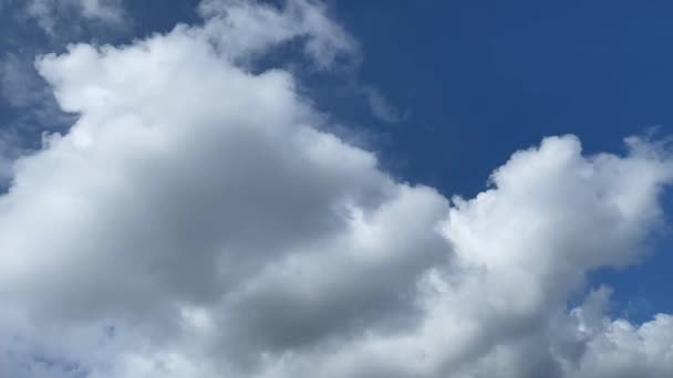 Clouds Timelapse Blue Summer Sky — Stock Video