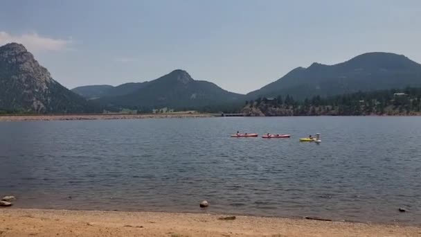 Lake Estes Estes Park Colorado Summertime — Vídeo de stock