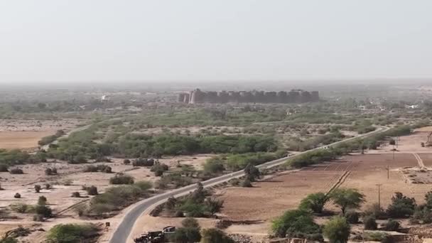 Derawar Fort Ruins Derawar Fort Bahawalpur Punjab Pakistan — Stok video