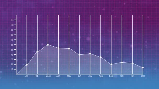 Staafdiagram Business Growth Analytics Data Chart — Stockvideo