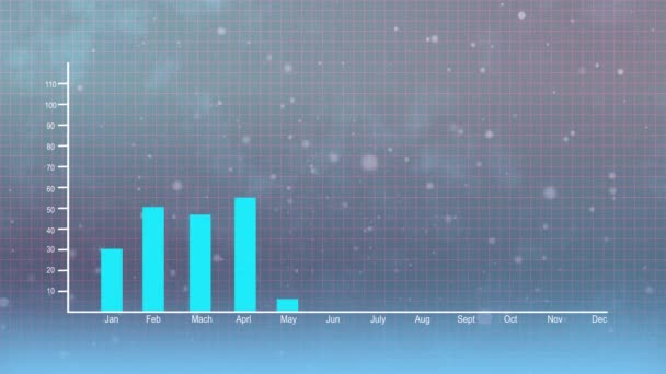 Bar Graph Business Growth Business Data Chart — Stockvideo