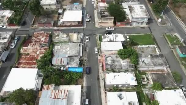 Lungo Sorvolo Sparato Barrio Fajardo Puerto Rico Girato 60P — Video Stock